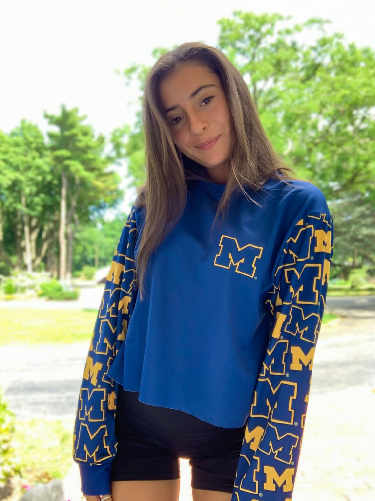 University of Michigan Pattern Crewneck | lojobands