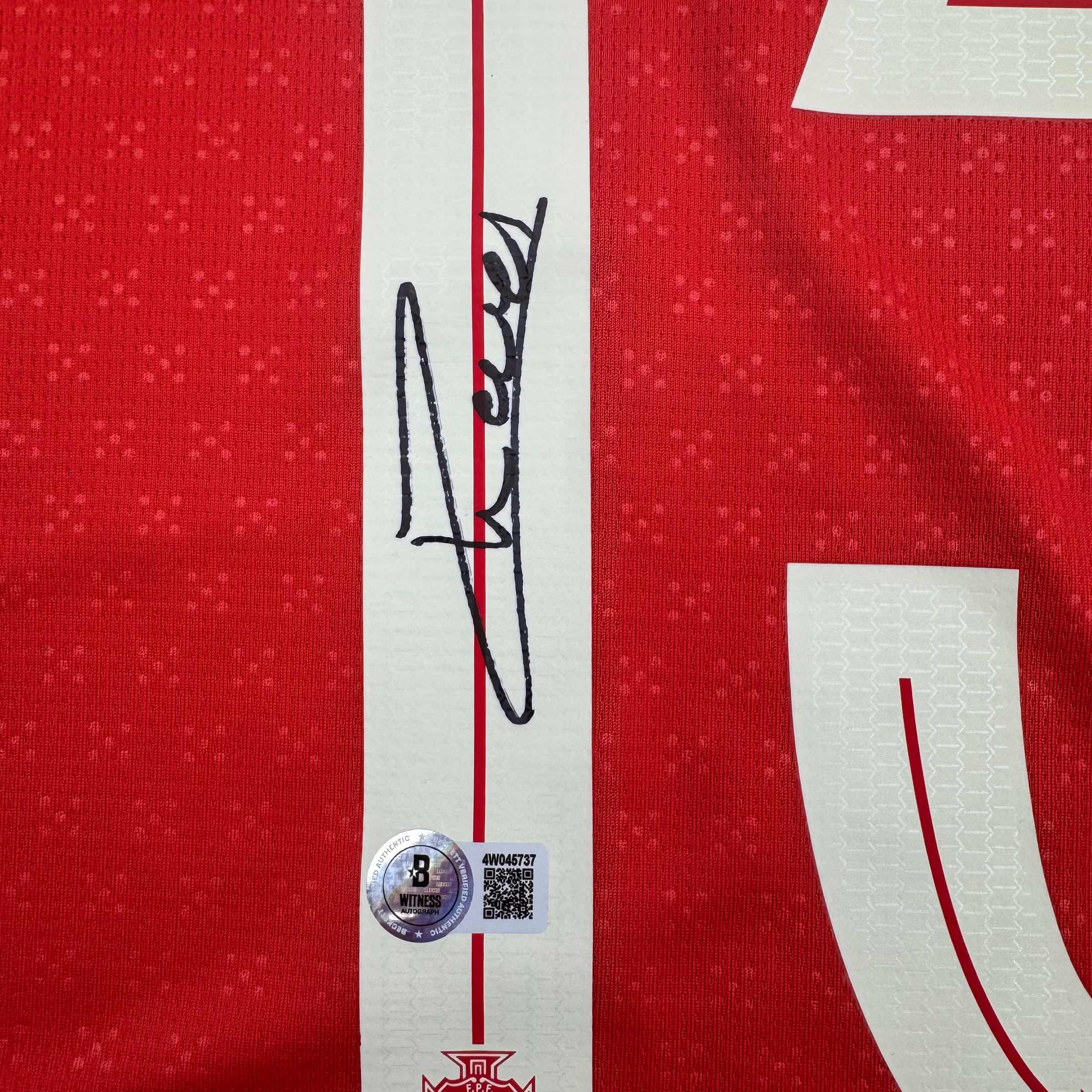 Autographed/Signed Joao Neves Portugal Soccer Team World Cup Jersey JSA COA 3
