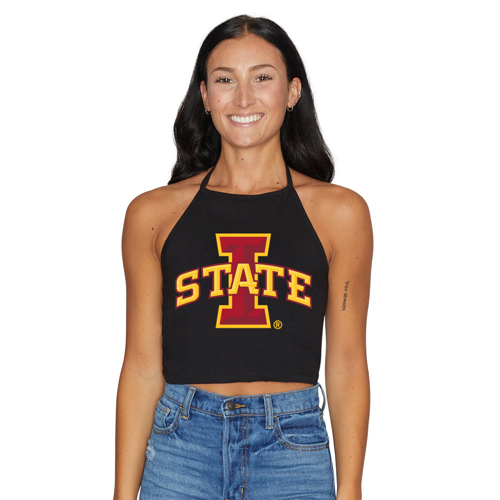 Iowa State Black Halter Top | lojobands