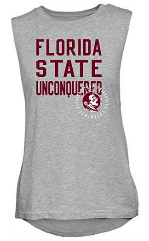 NCAA Florida State Womens Sleeveless Drop Tail Tank, Size Medium 2