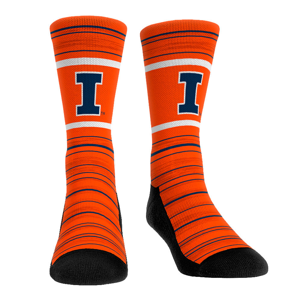 Illinois Fighting Illini - Classic Lines | Rock 'Em Socks