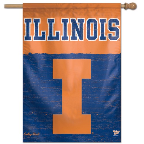 Illinois University Banner Throwback Logo