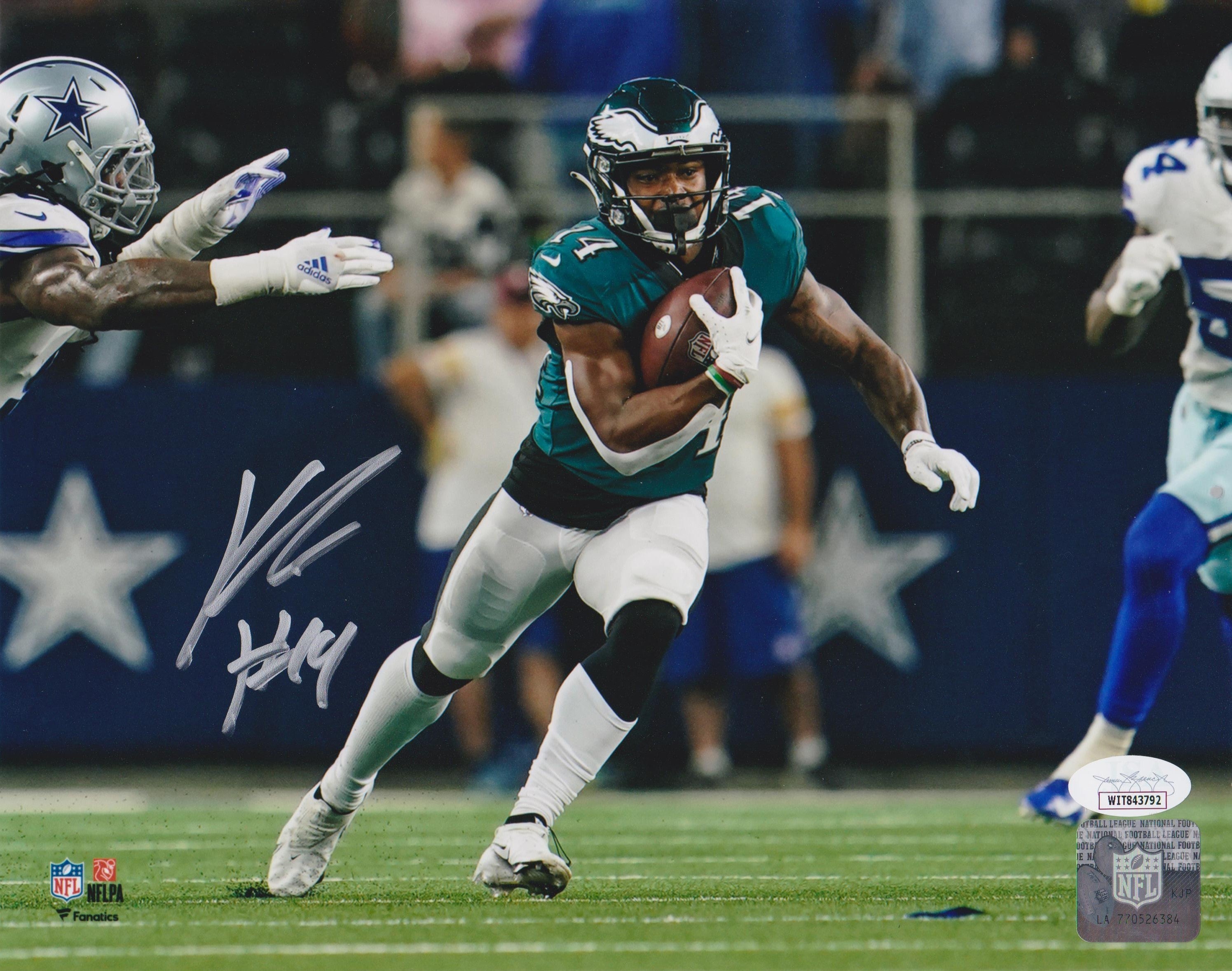 Kenneth Gainwell v. Cowboys Philadelphia Eagles Autographed Football Photo 1