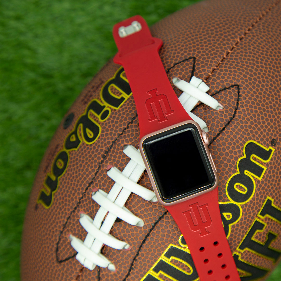 Indiana Hoosiers Engraved Apple Watch Band 4