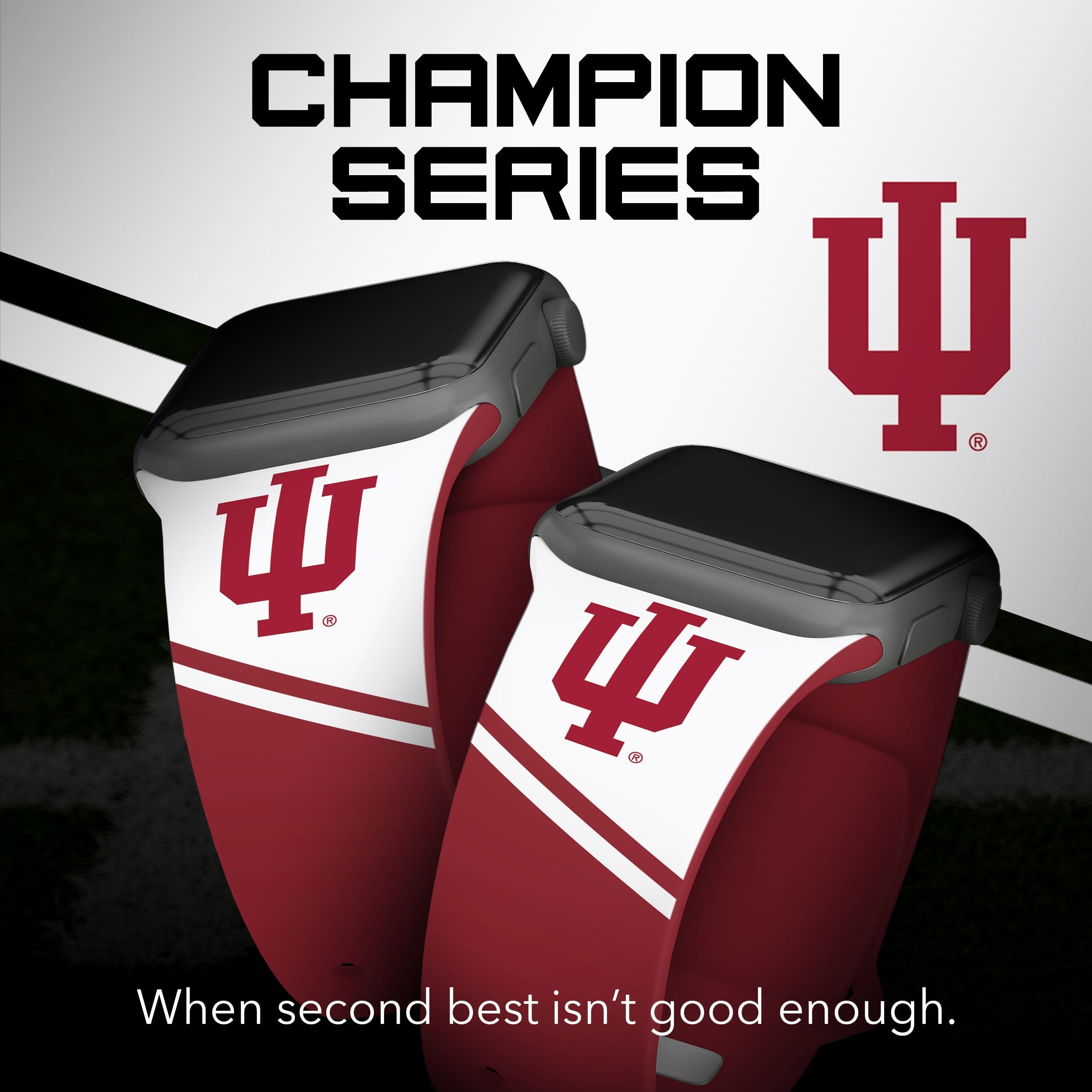 Indiana Hoosiers HD Apple Watch Band 10