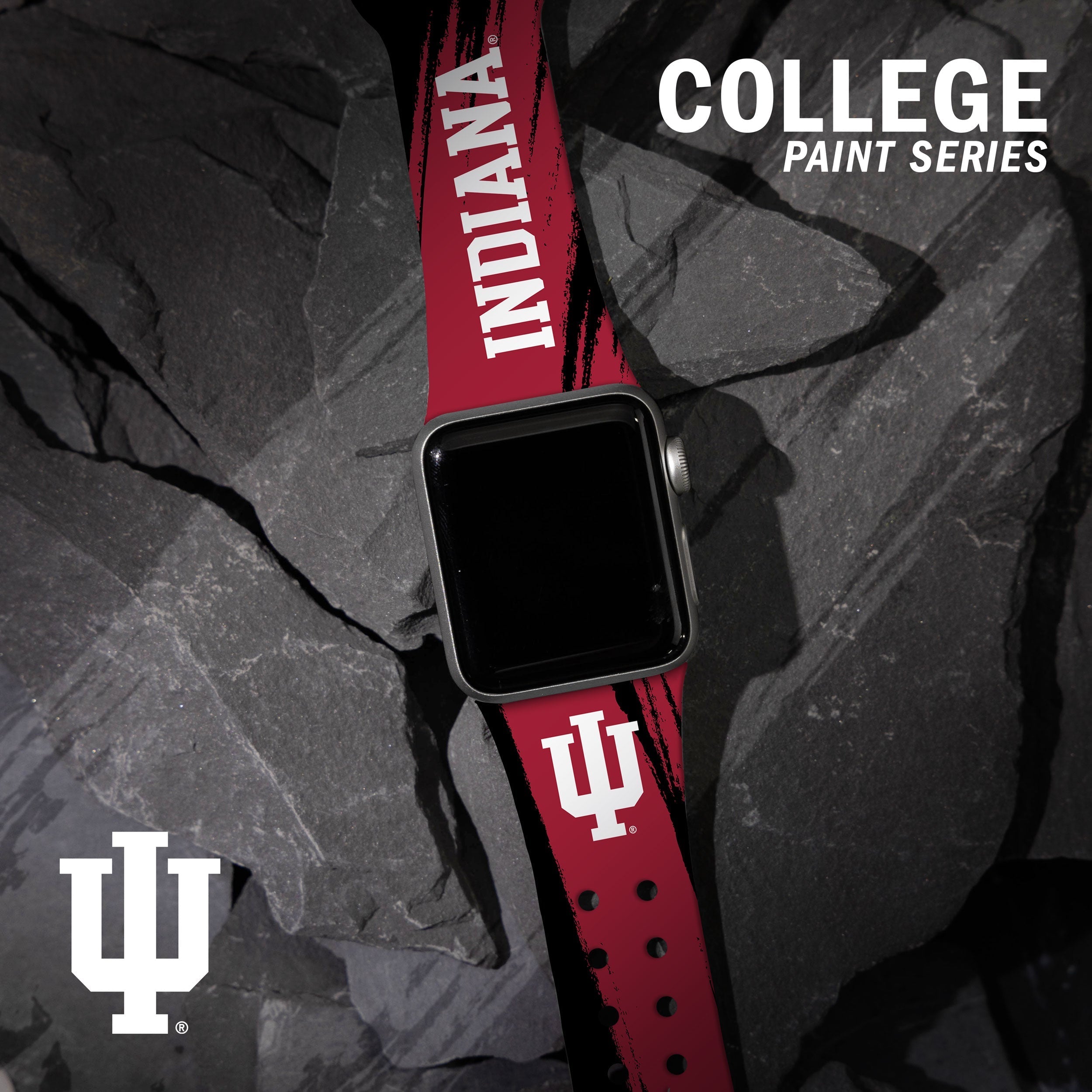 Indiana Hoosiers HD Apple Watch Band 19