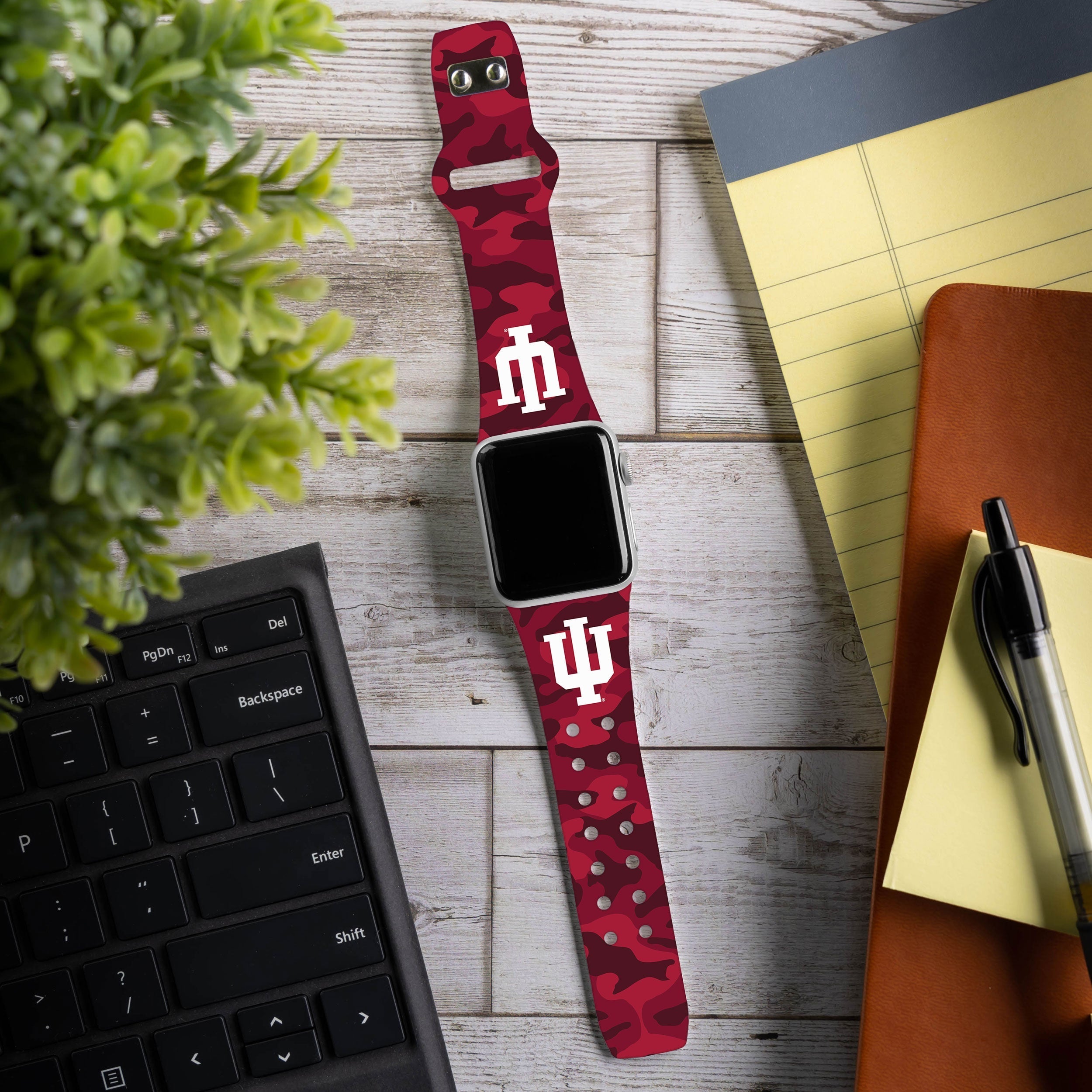 Indiana Hoosiers HD Apple Watch Band 15