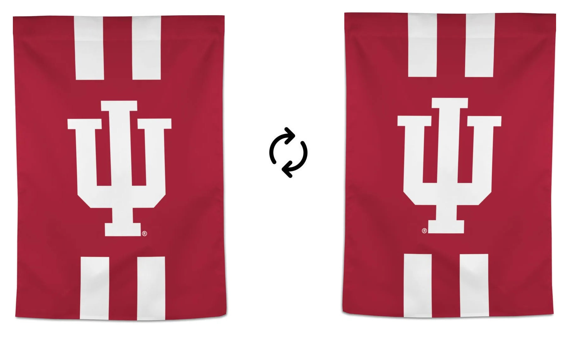 Indiana Hoosiers Striped Banner