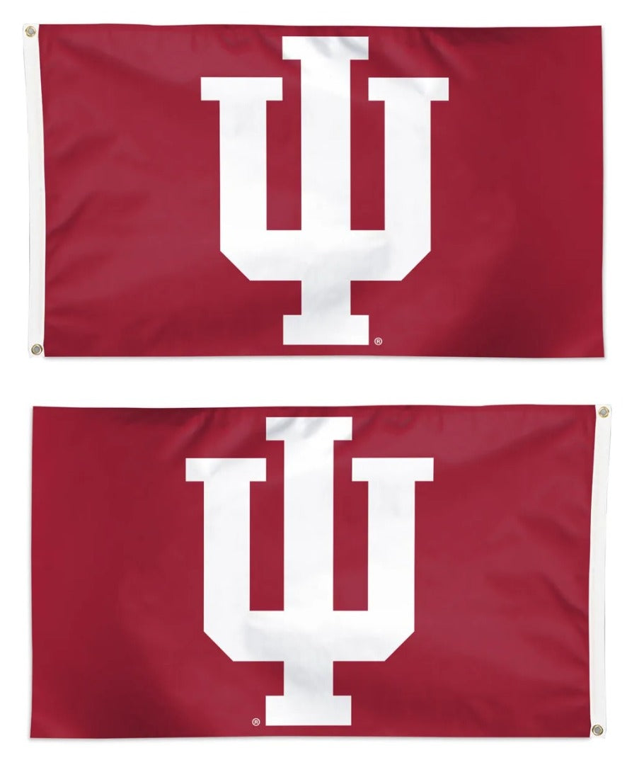 Indiana University Flag 3x5 Hoosiers IU Logo Red