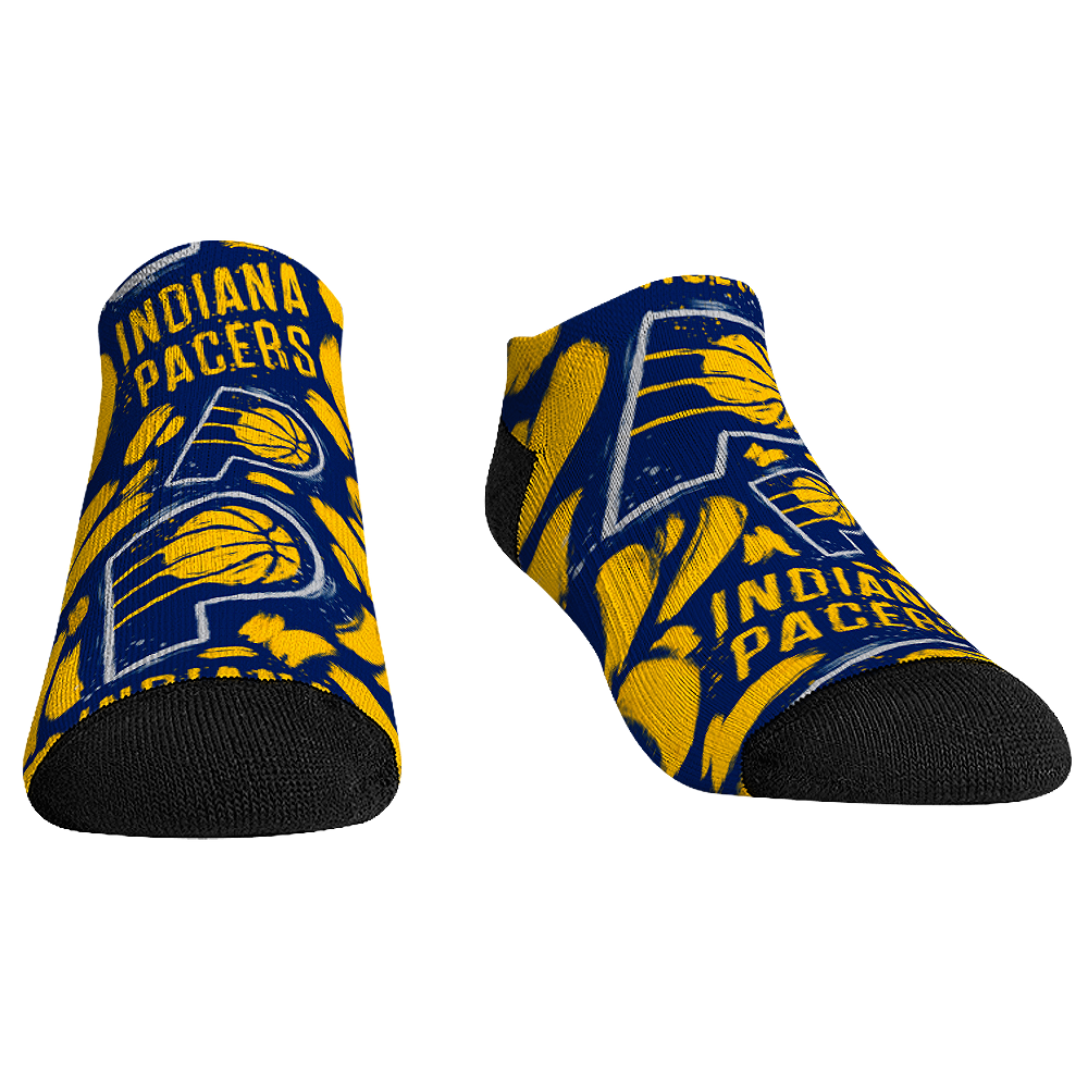 Indiana Pacers - Low Cut  - Logo Paint | Rock 'Em Socks