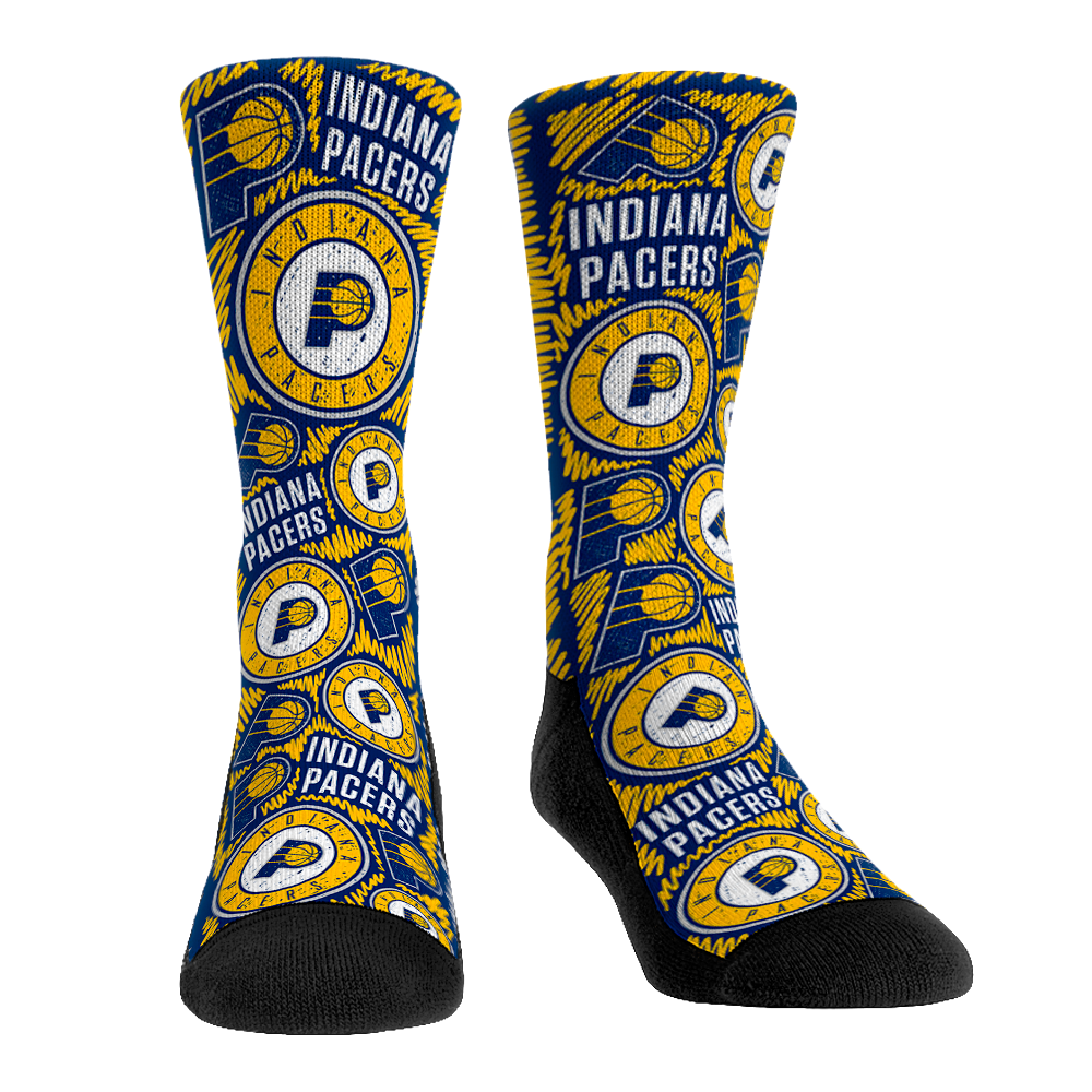 Indiana Pacers - Logo Sketch | Rock 'Em Socks