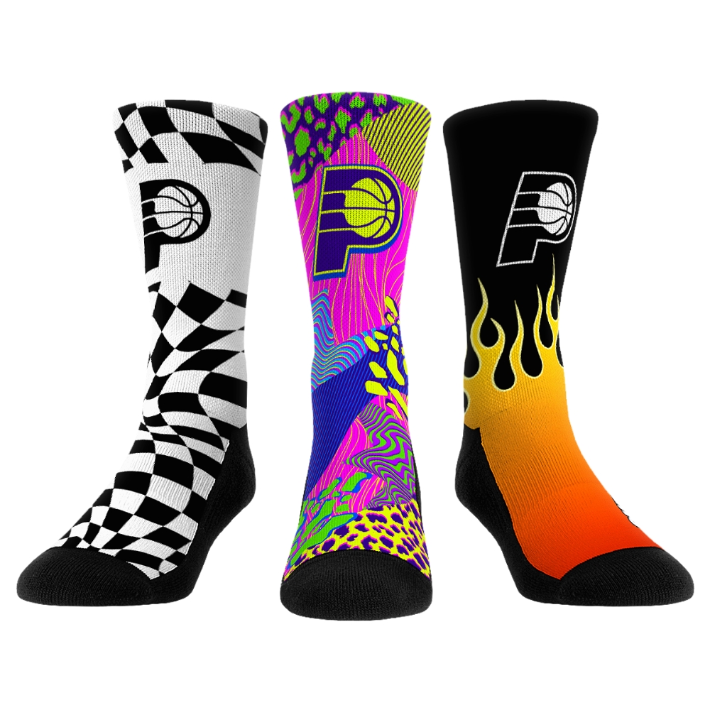 Indiana Pacers - Vibes - 3-Pack | Rock 'Em Socks