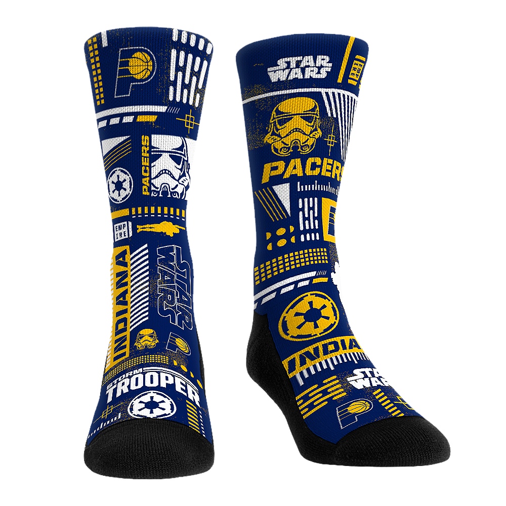 Indiana Pacers - Star Wars  - Stormtrooper Pattern | Rock 'Em Socks