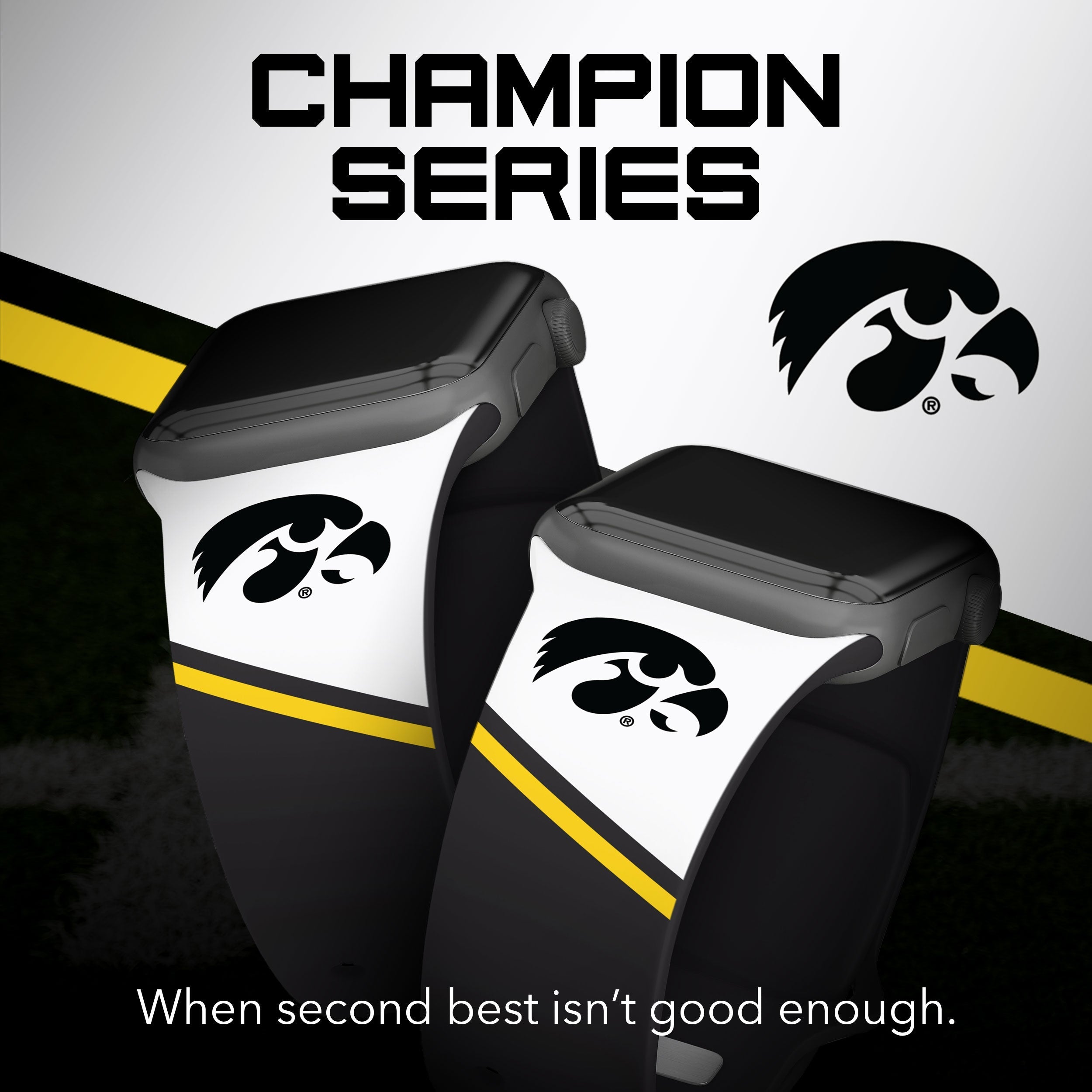 Iowa Hawkeyes HD Apple Watch Band | Affinity Bands 24