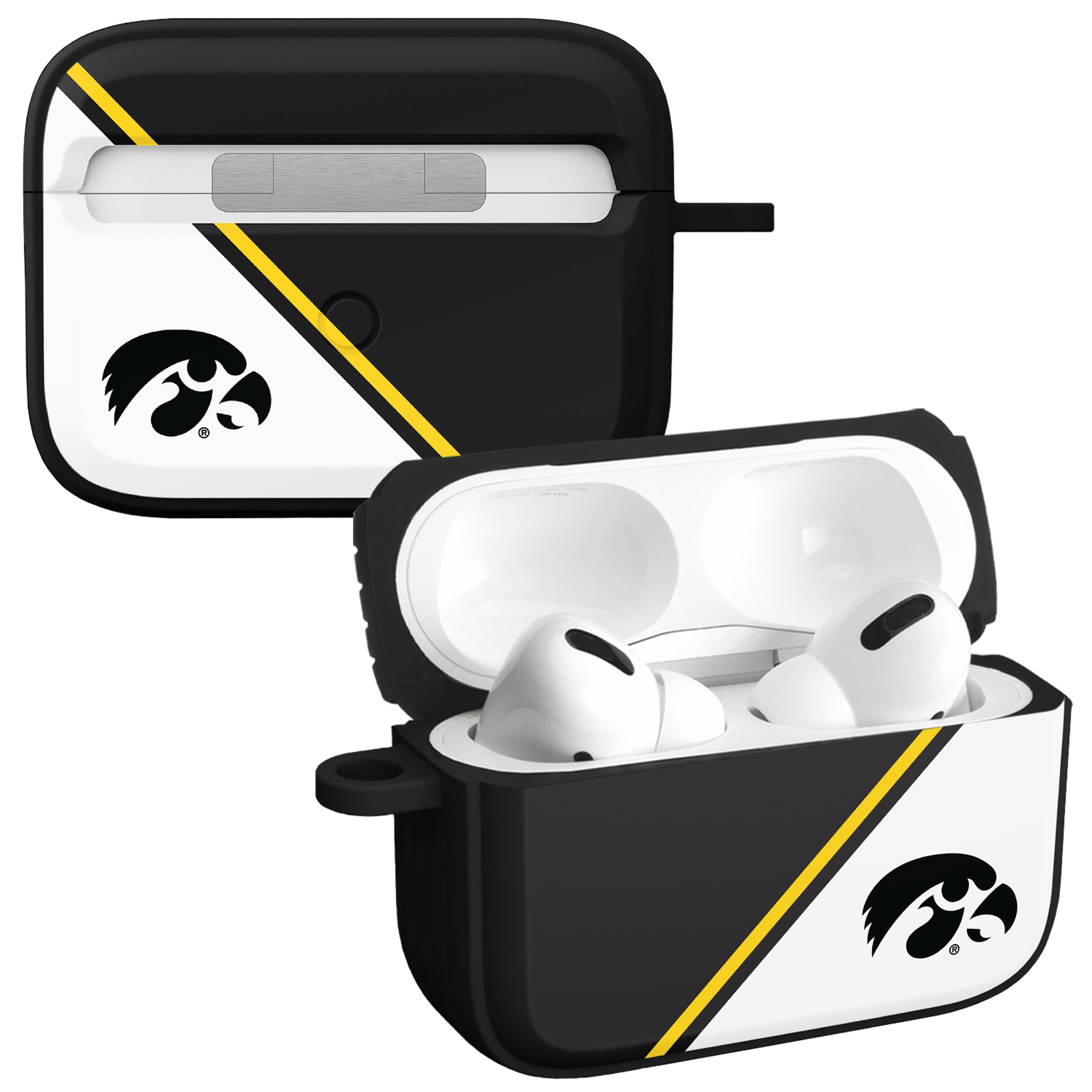 Iowa Hawkeyes HDX Champion Series Apple AirPods Pro 1 & 2 Case Cover | Affinity Bands 1