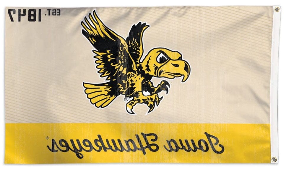 Iowa Hawkeyes Flag 3x5 Vintage Herky Logo