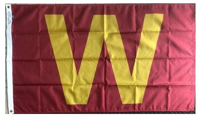 Iowa State Cyclones Win Flag 3x5 Gold W 1