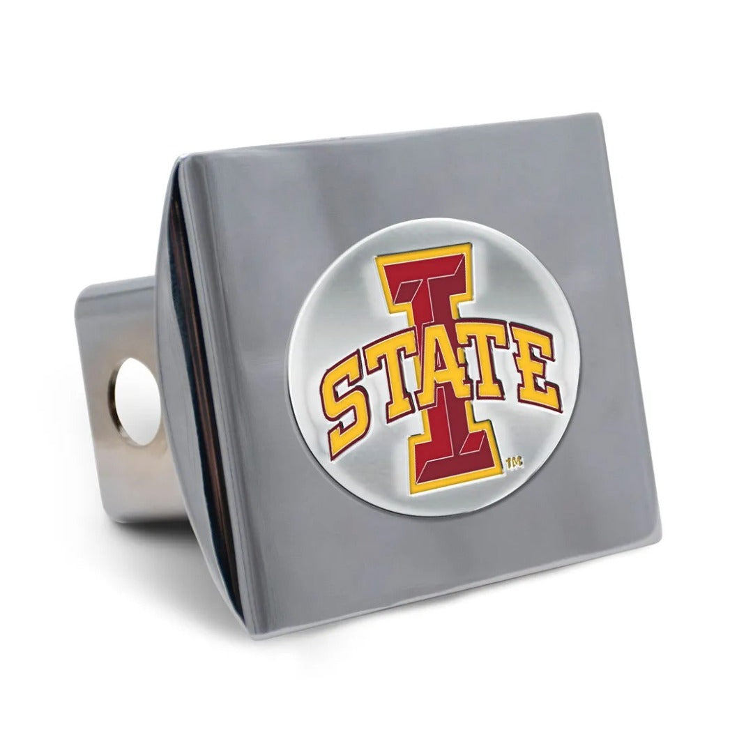Iowa State Metal Chrome Hitch Cover