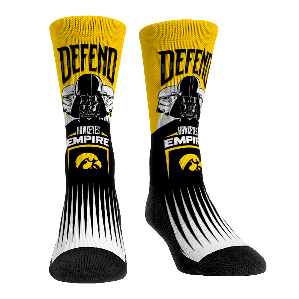 Iowa Hawkeyes - Star Wars  - Defend The Empire | Rock 'Em Socks 1