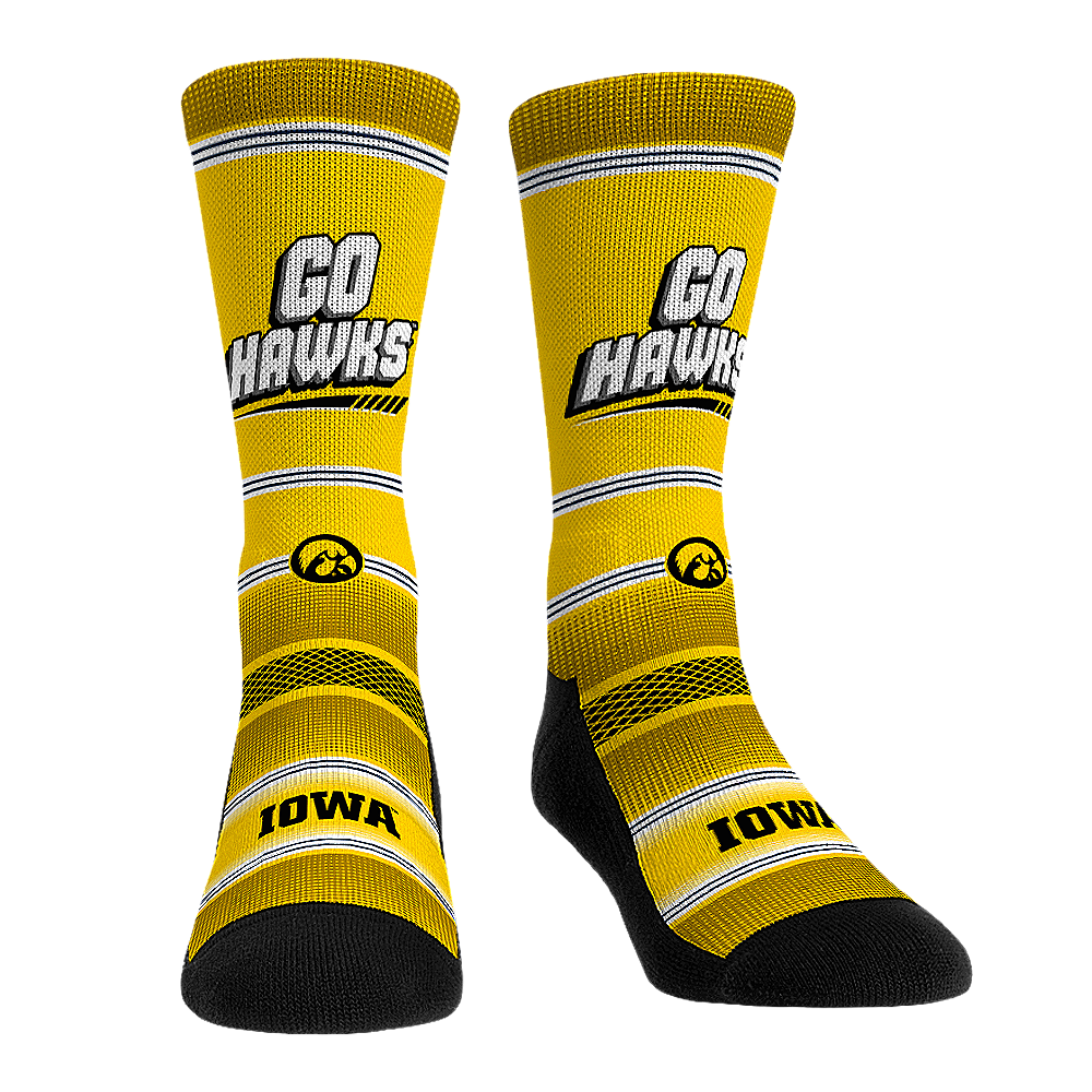Iowa Hawkeyes - Go Hawks | Rock 'Em Socks 1
