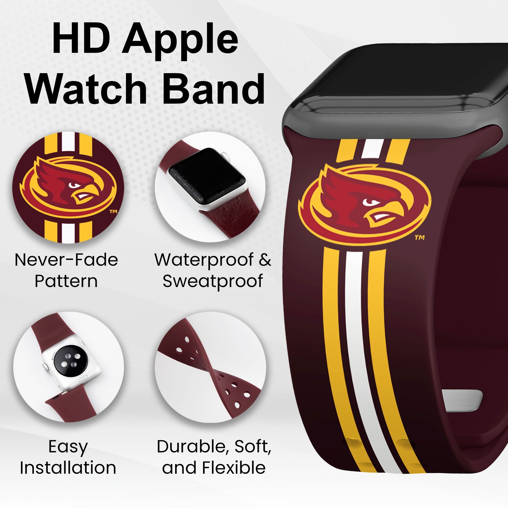 Iowa State Cyclones HD Apple Watch Band | Affinity Bands 3