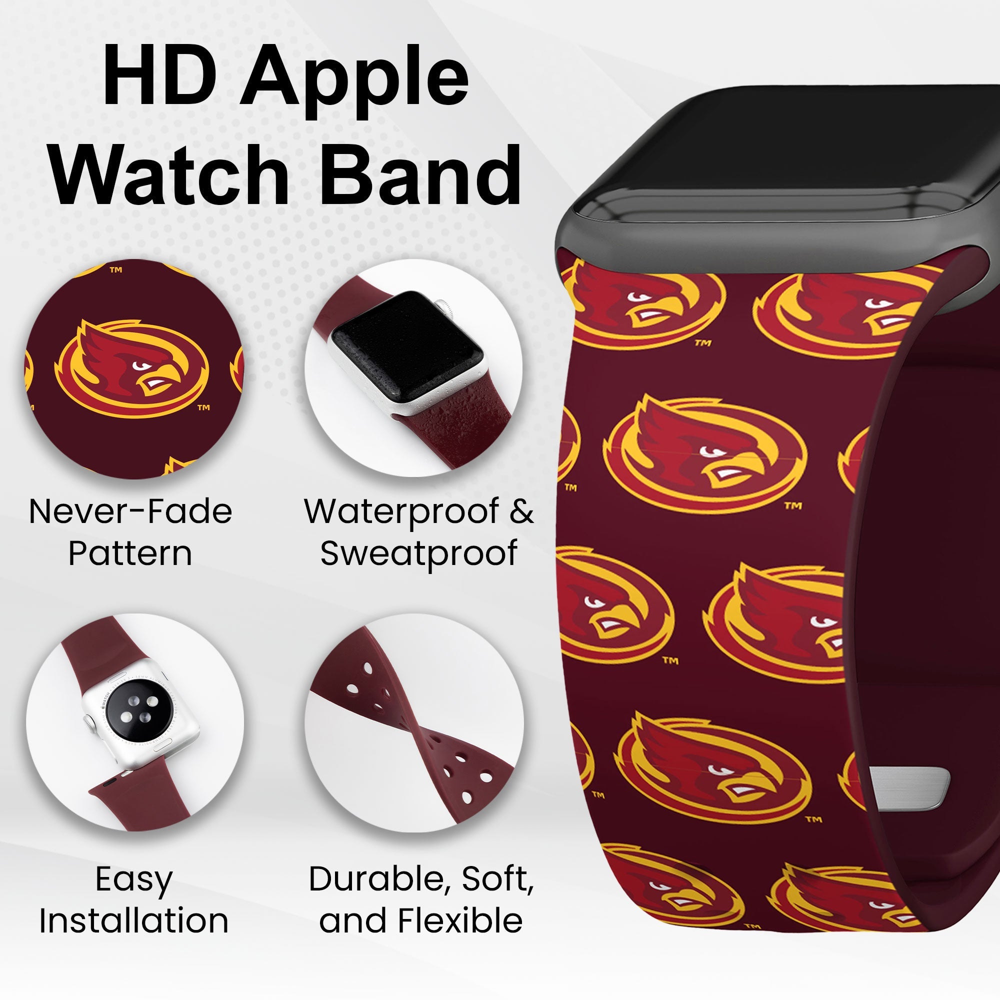 Iowa State Cyclones HD Apple Watch Band | Affinity Bands 9