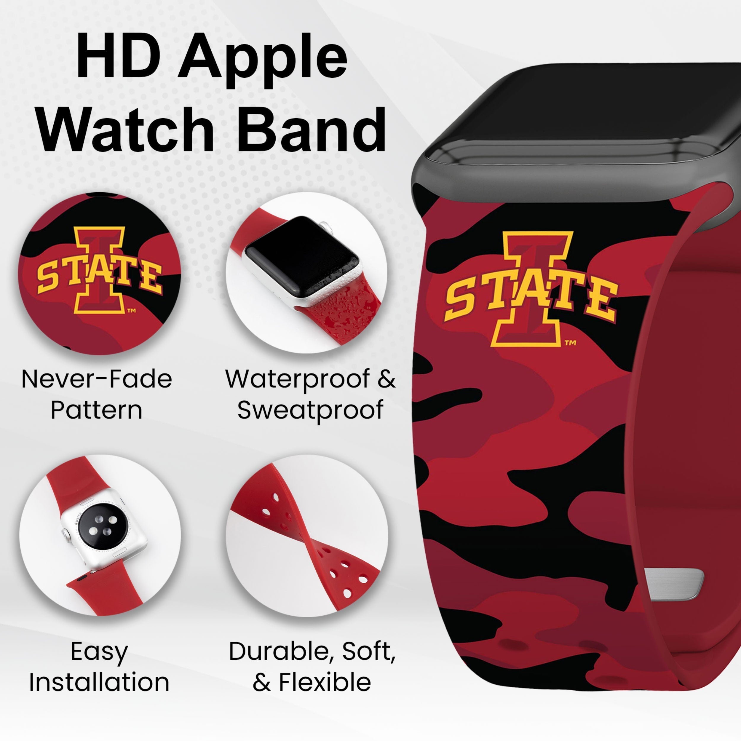 Iowa State Cyclones HD Apple Watch Band | Affinity Bands 28