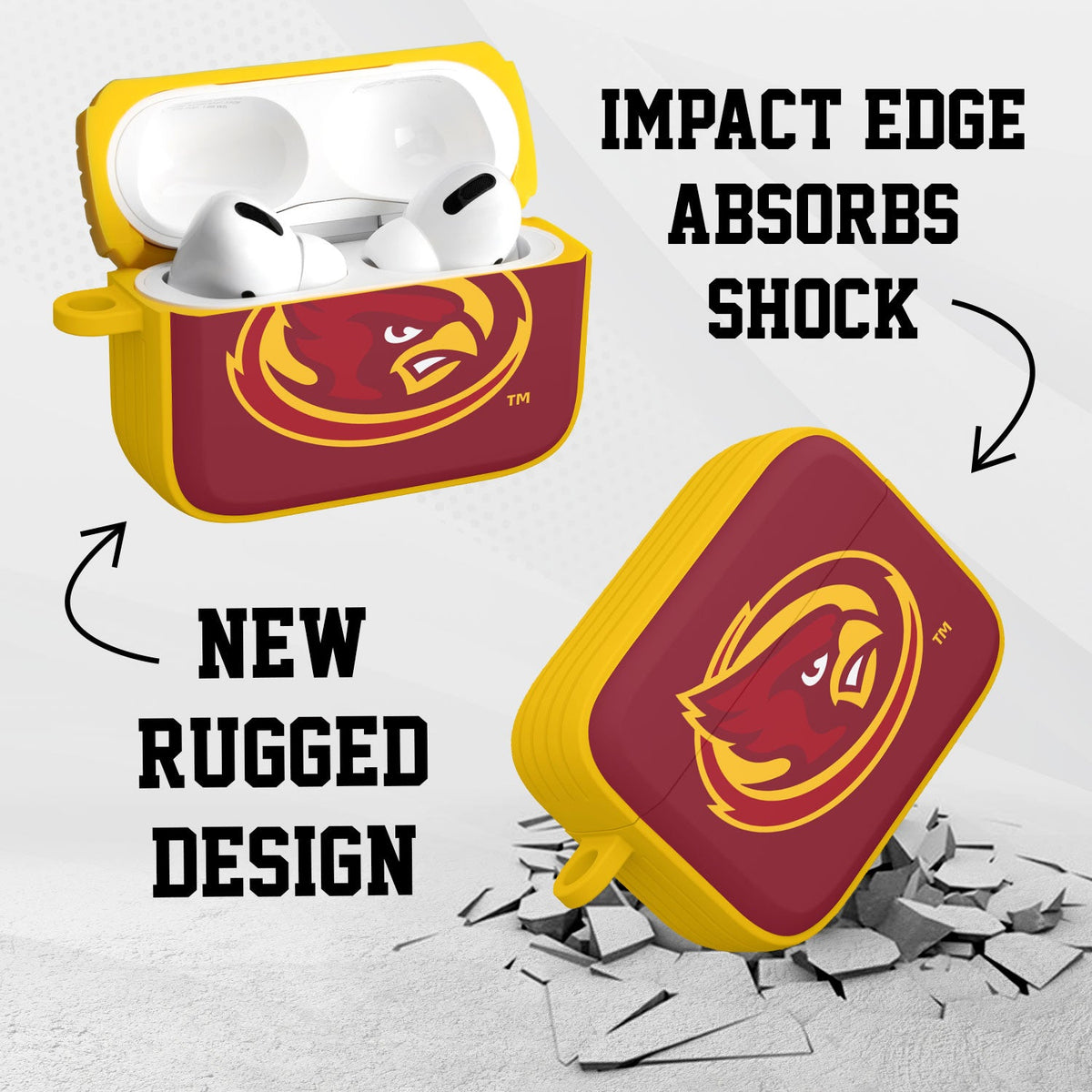 Iowa State Cyclones HDX AirPods Pro 1 & 2 Case Cover | Affinity Bands 2