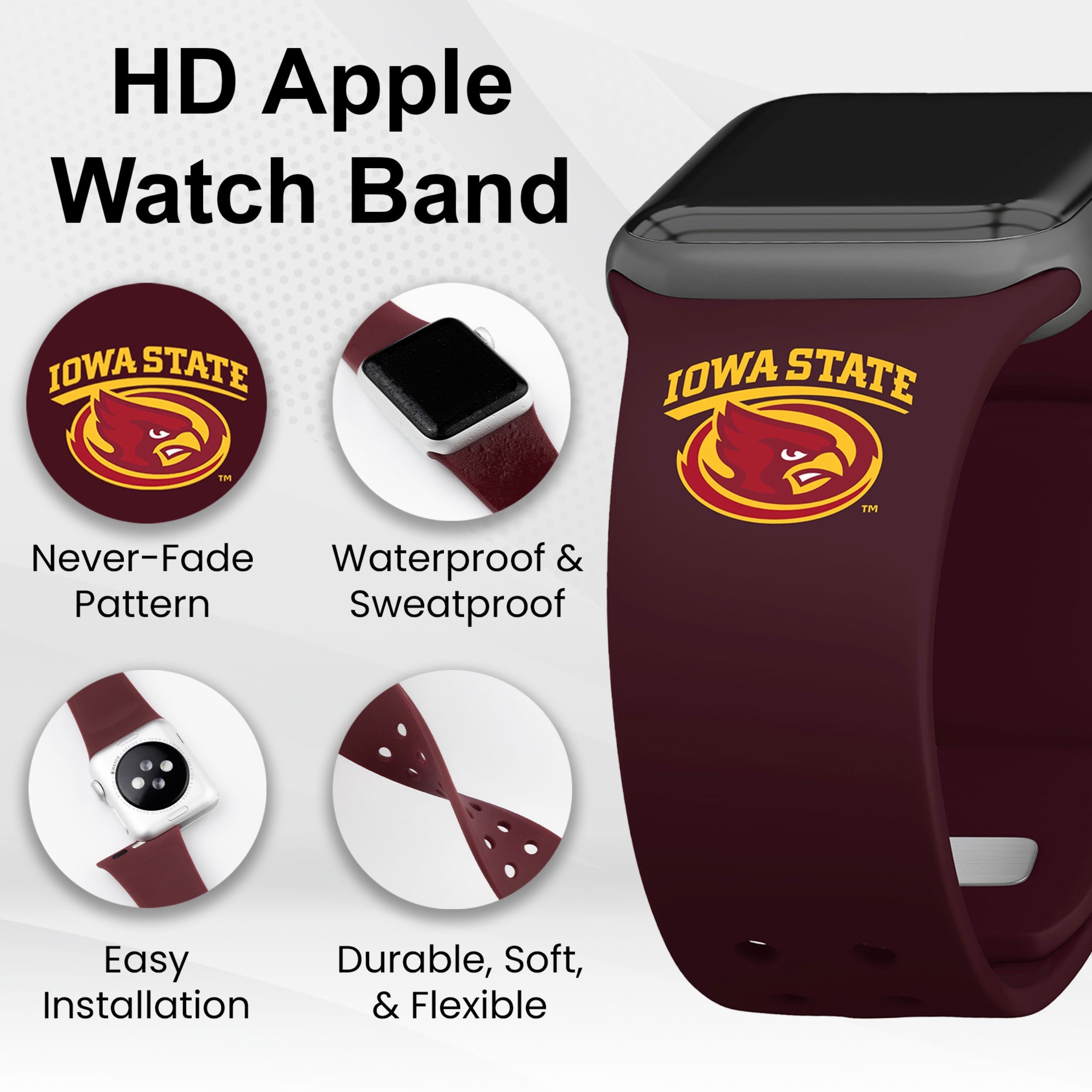 Iowa State Cyclones HD Apple Watch Band | Affinity Bands 20