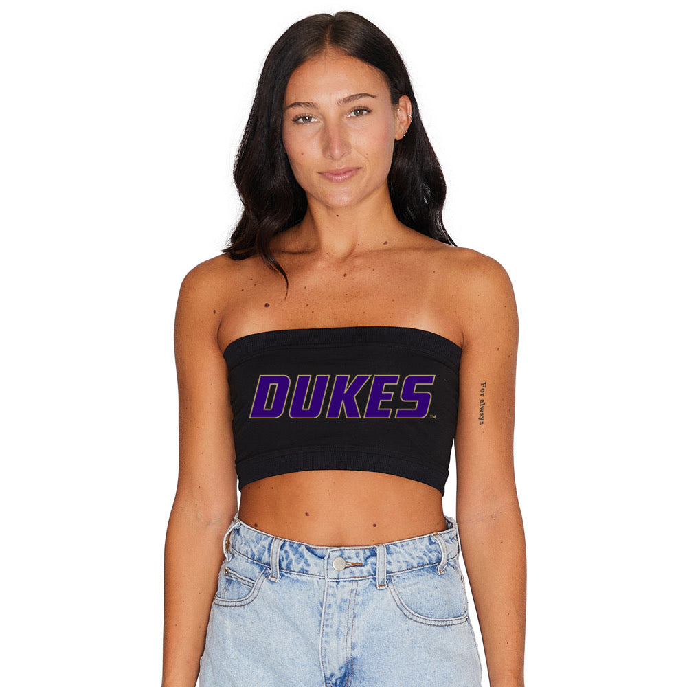 JMU Black Bandeau Top