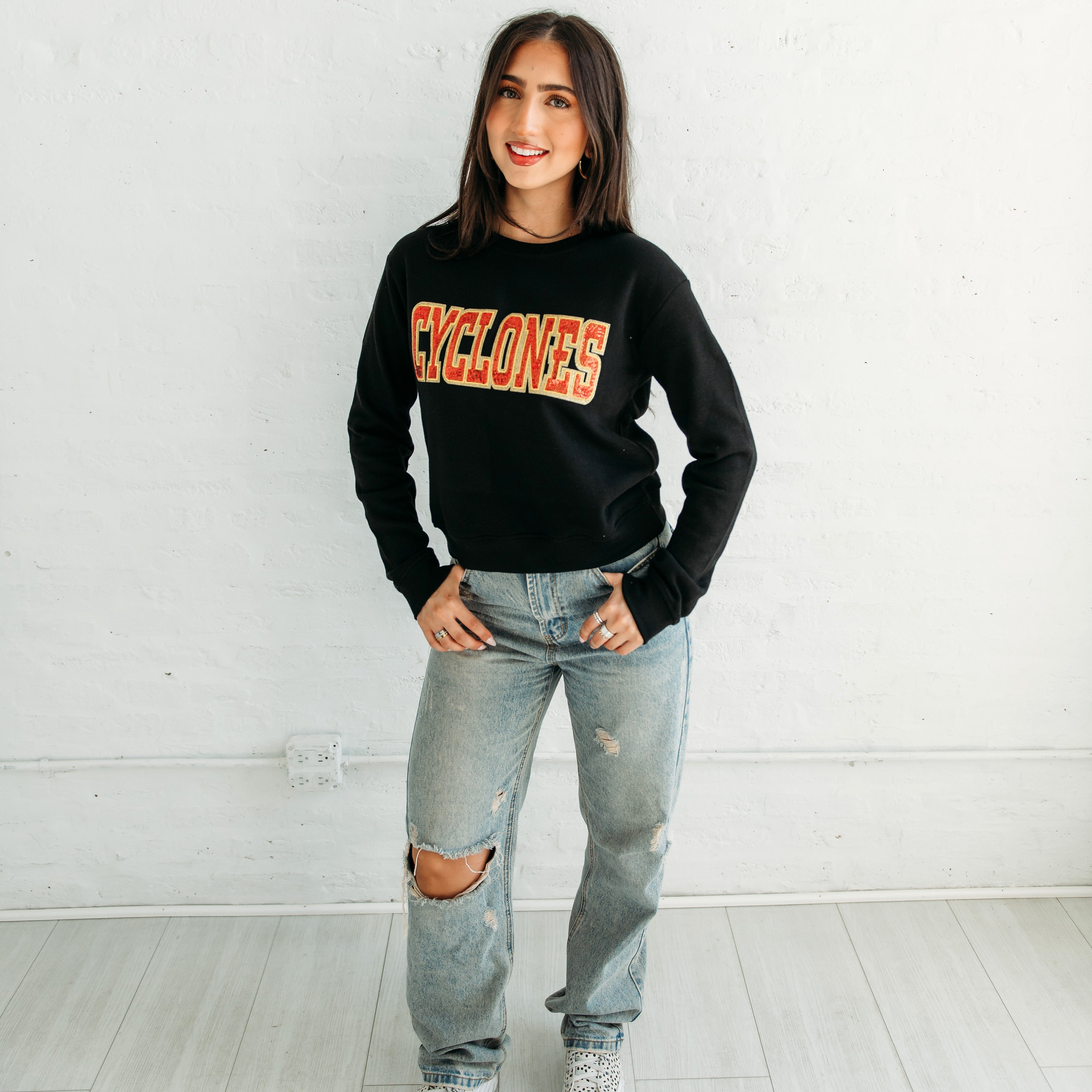 Iowa State Cyclones Sequin Crewneck