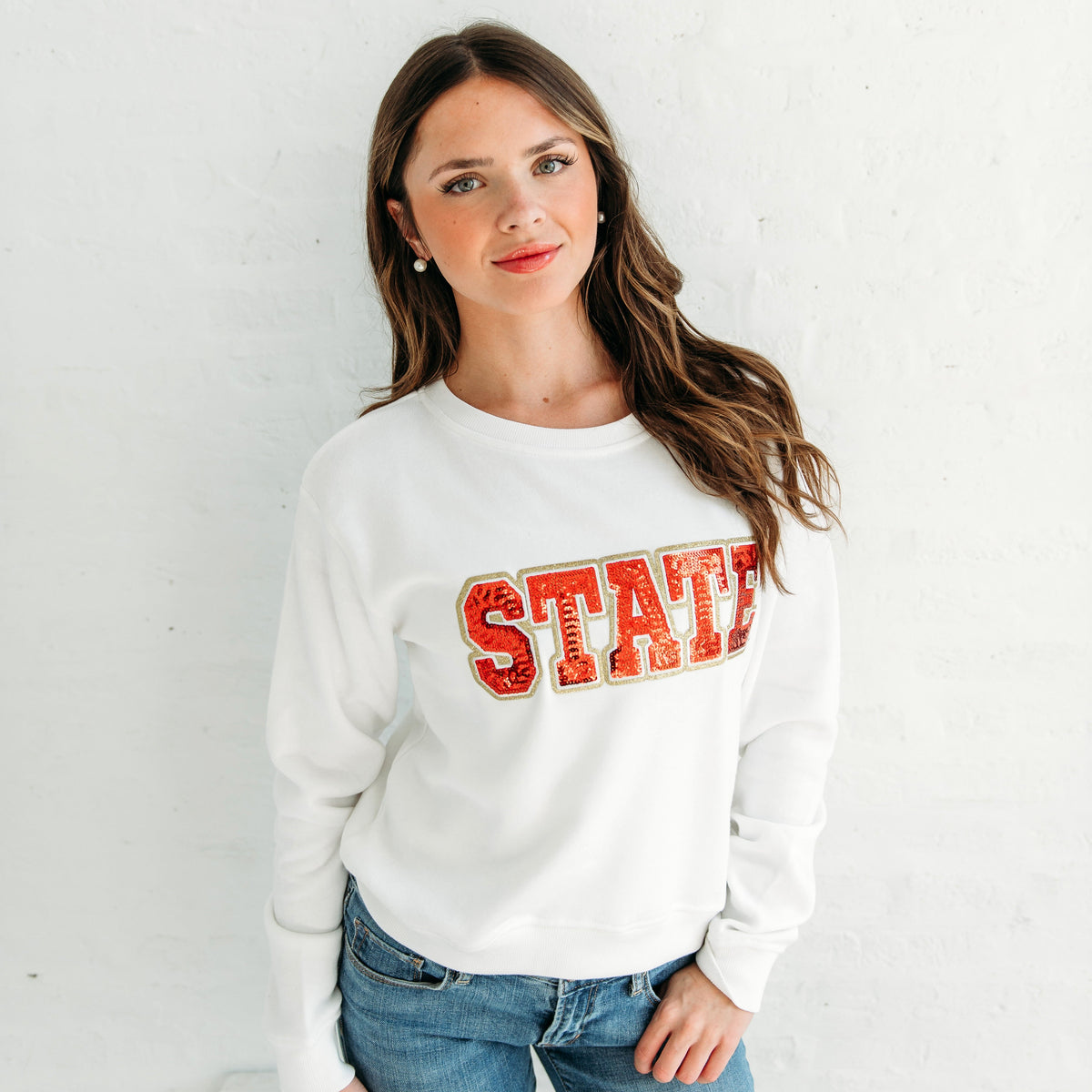 State Sequin Crewneck 1