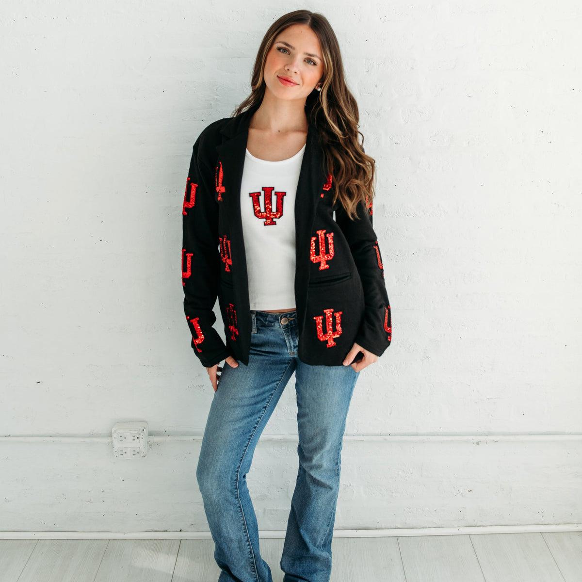 Indiana Trident Sequin Blazer 2