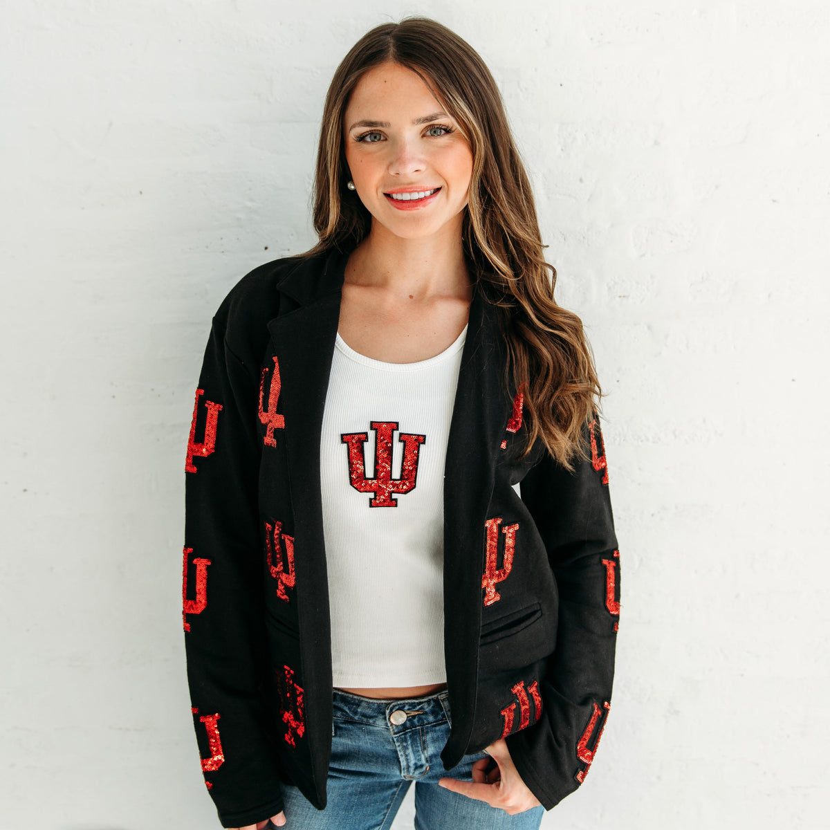 Indiana Trident Sequin Blazer 1