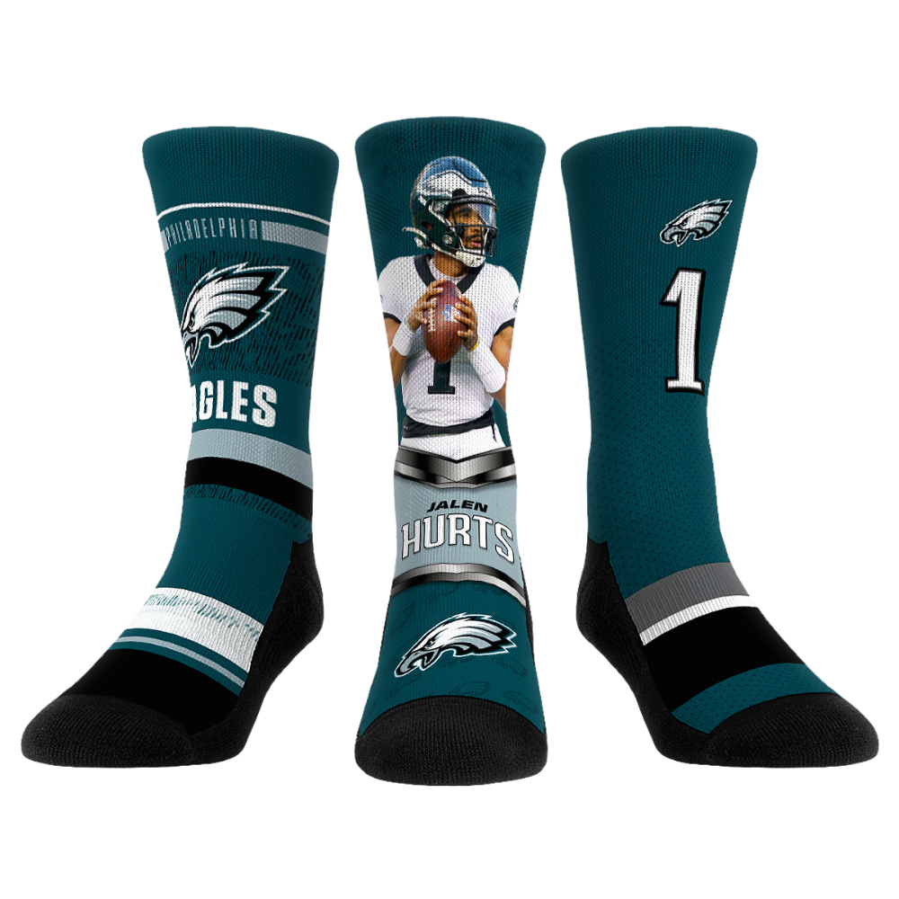 Jalen Hurts - Philadelphia Eagles - Pro 3-Pack | Rock 'Em Socks 1