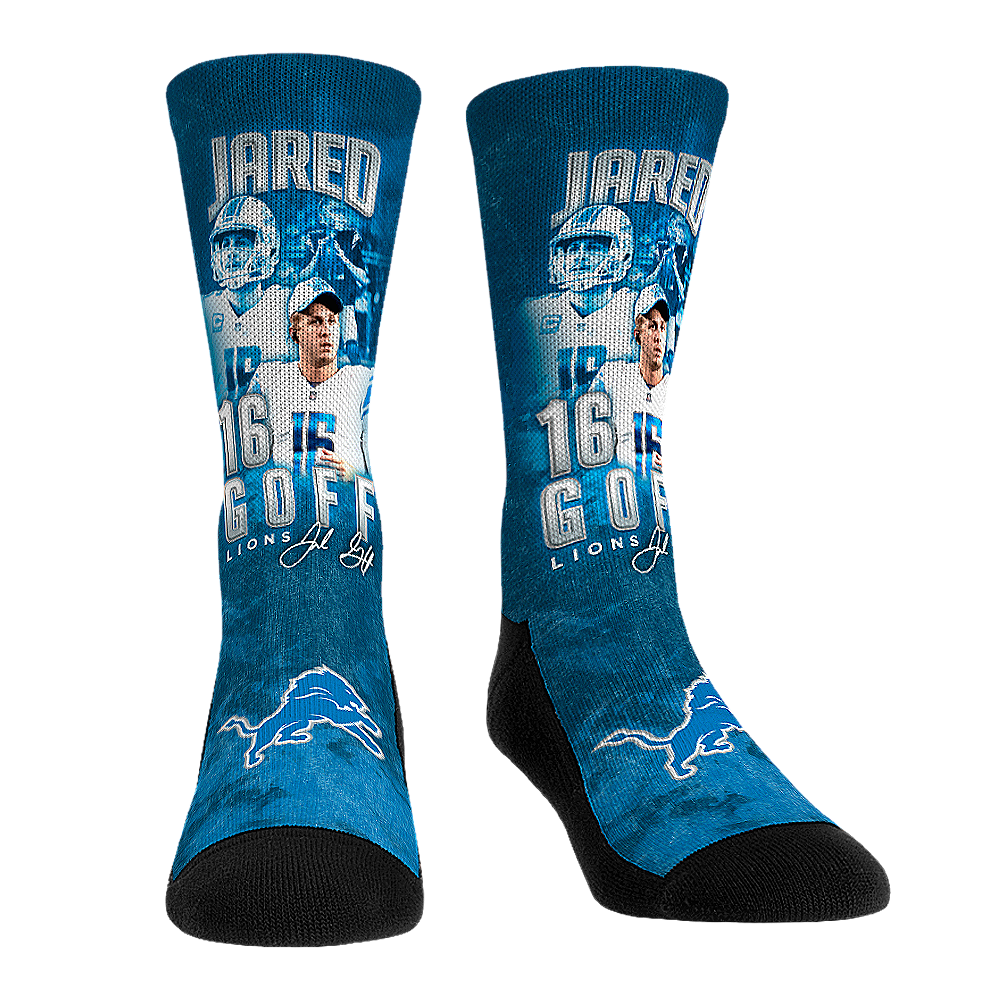 Jared Goff - Detroit Lions  - Retro Photo | Rock 'Em Socks 1