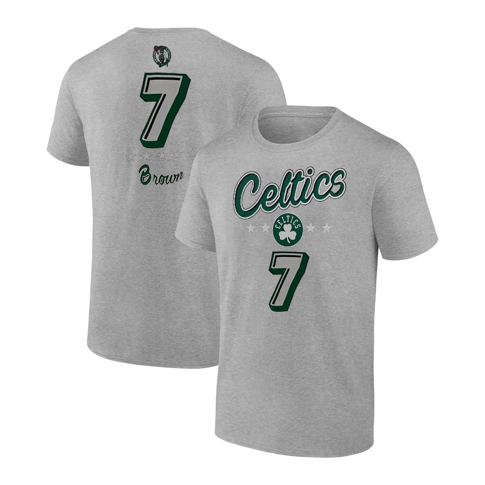 Jaylen Brown Boston Celtics Youth Player Logo T-Shirt 1