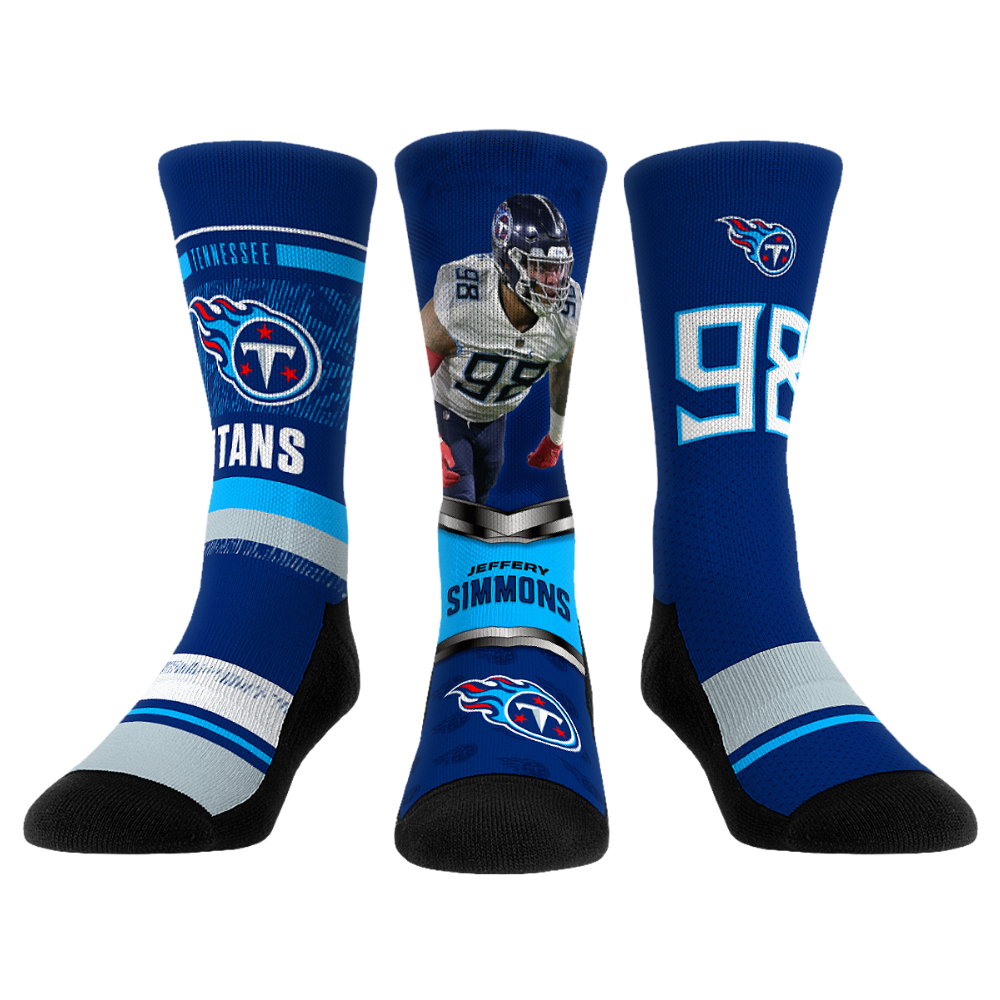 Jeffery Simmons - Tennessee Titans  - Pro 3-Pack | Rock 'Em Socks 1