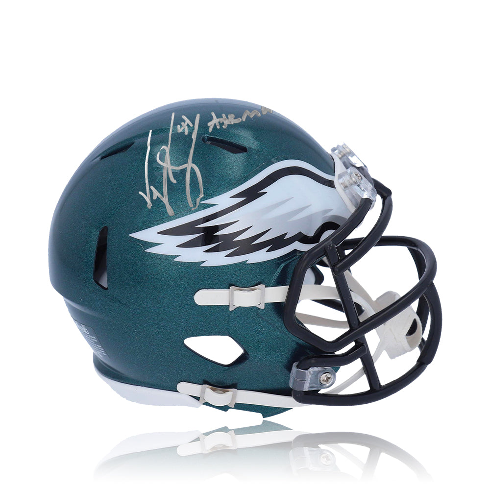 Jeremiah Trotter, Sr. Philadelphia Eagles Autographed Football Mini-Helmet Inscribed Axeman 1