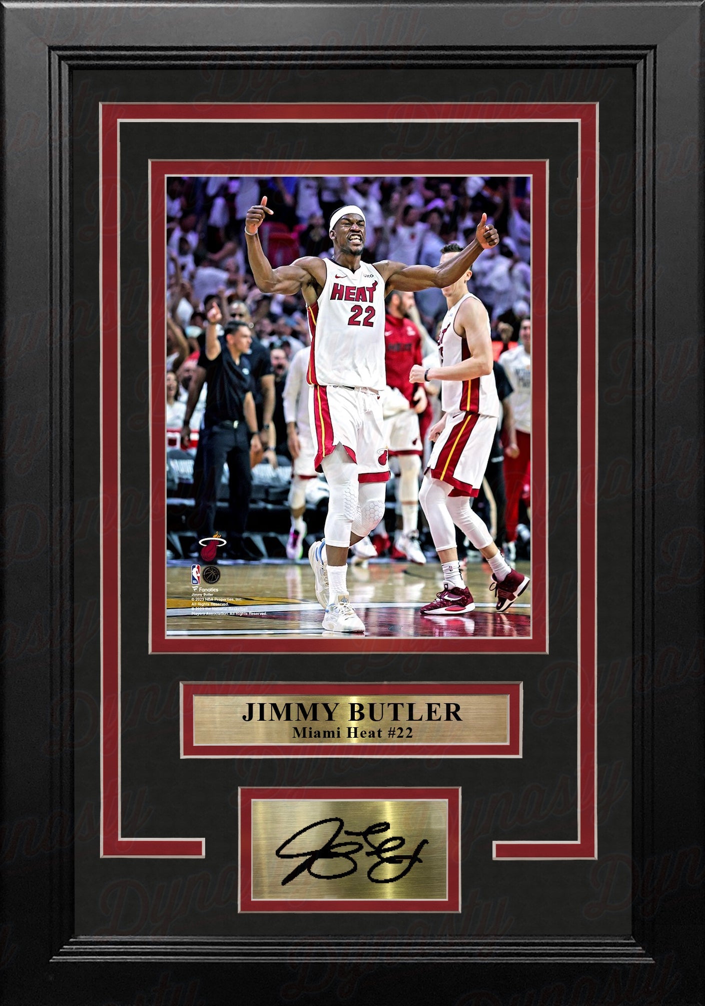 Jimmy Butler Celebration Miami Heat 8" x 10" Framed Basketball Photo with Engraved Autograph 2
