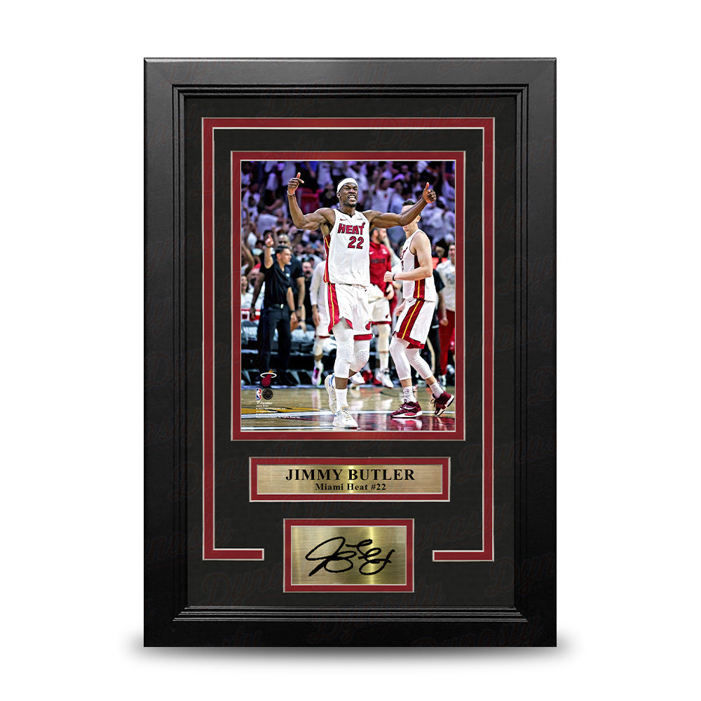 Jimmy Butler Celebration Miami Heat 8" x 10" Framed Basketball Photo with Engraved Autograph 1