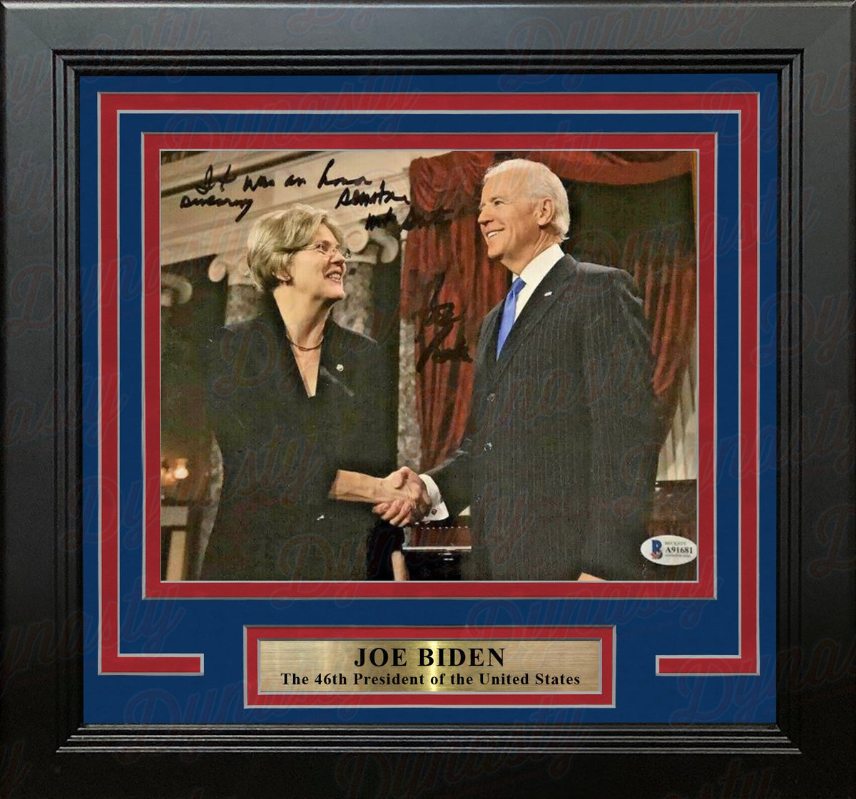 Joe Biden 46th President of the United States Autographed 8" x 10" Framed Photo 2