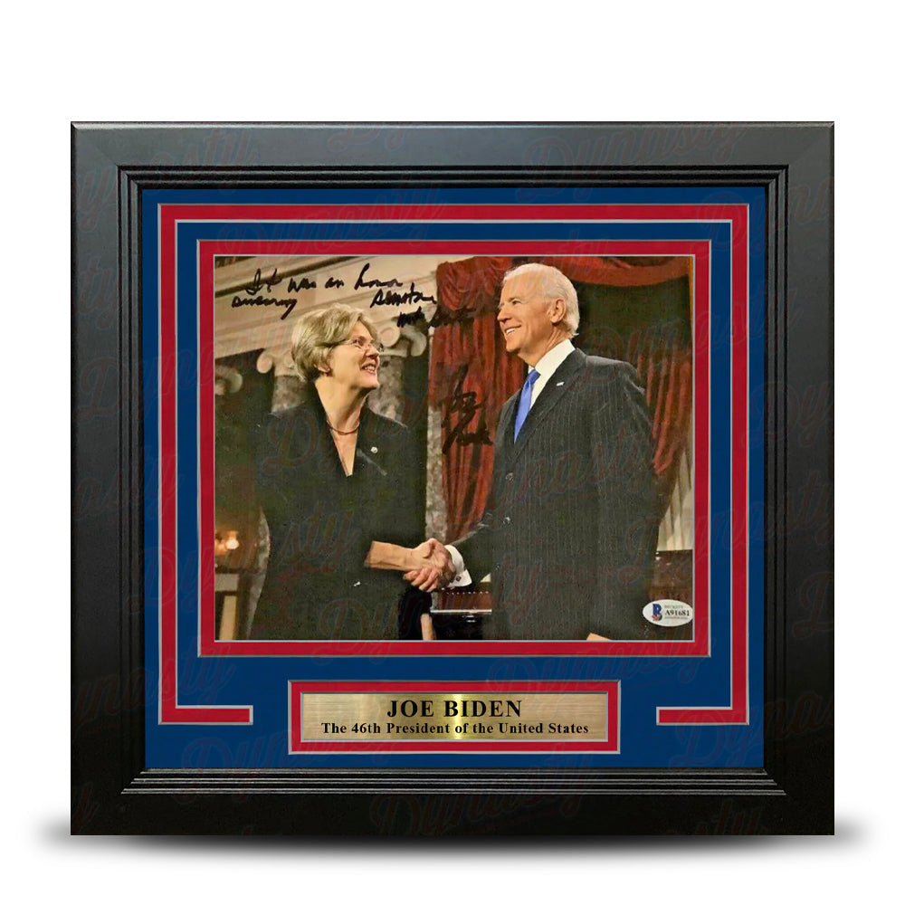 Joe Biden 46th President of the United States Autographed 8" x 10" Framed Photo 1