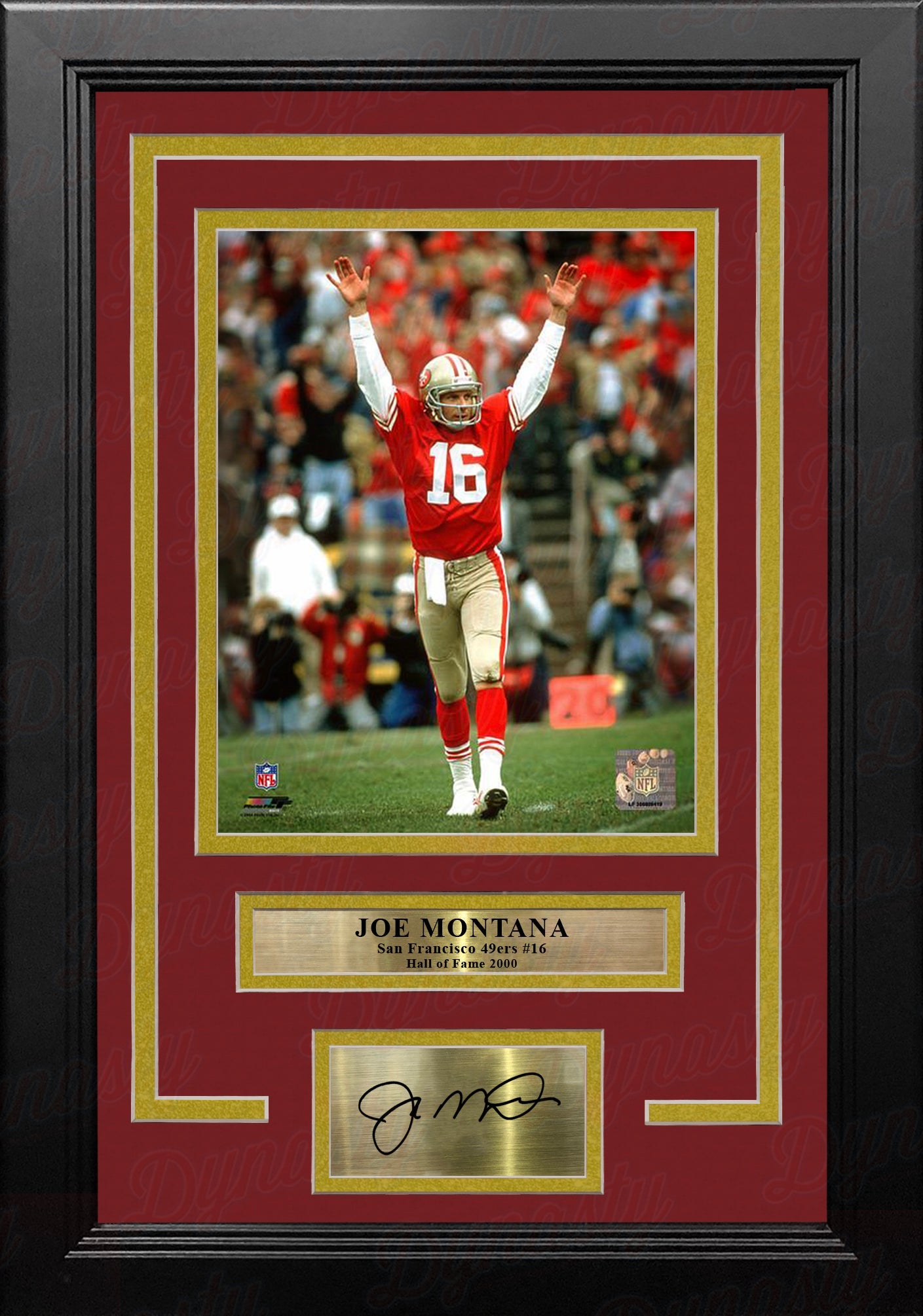 Joe Montana Celebration San Francisco 49ers 8" x 10" Framed and Matted Photo with Engraved Autograph 1