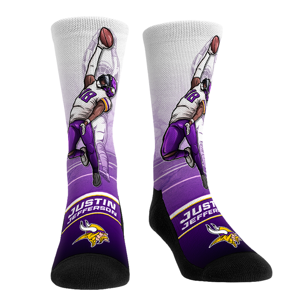 Justin Jefferson - Minnesota Vikings  - One Hand Catch | Rock 'Em Socks 1