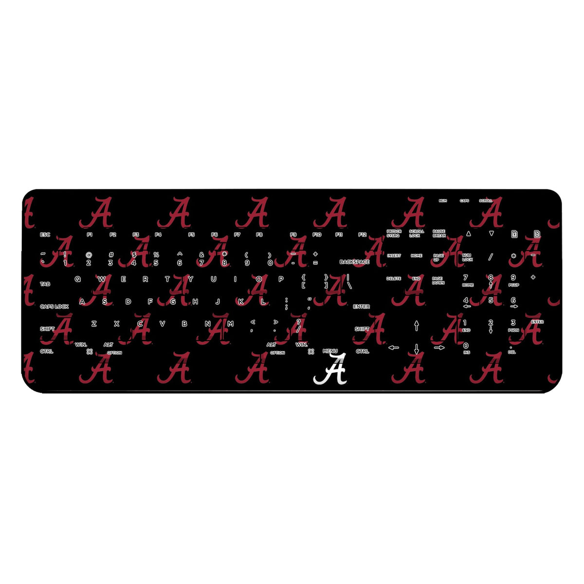 University of Alabama Crimson Tide Script A Fashion Pattern Wireless USB Keyboard