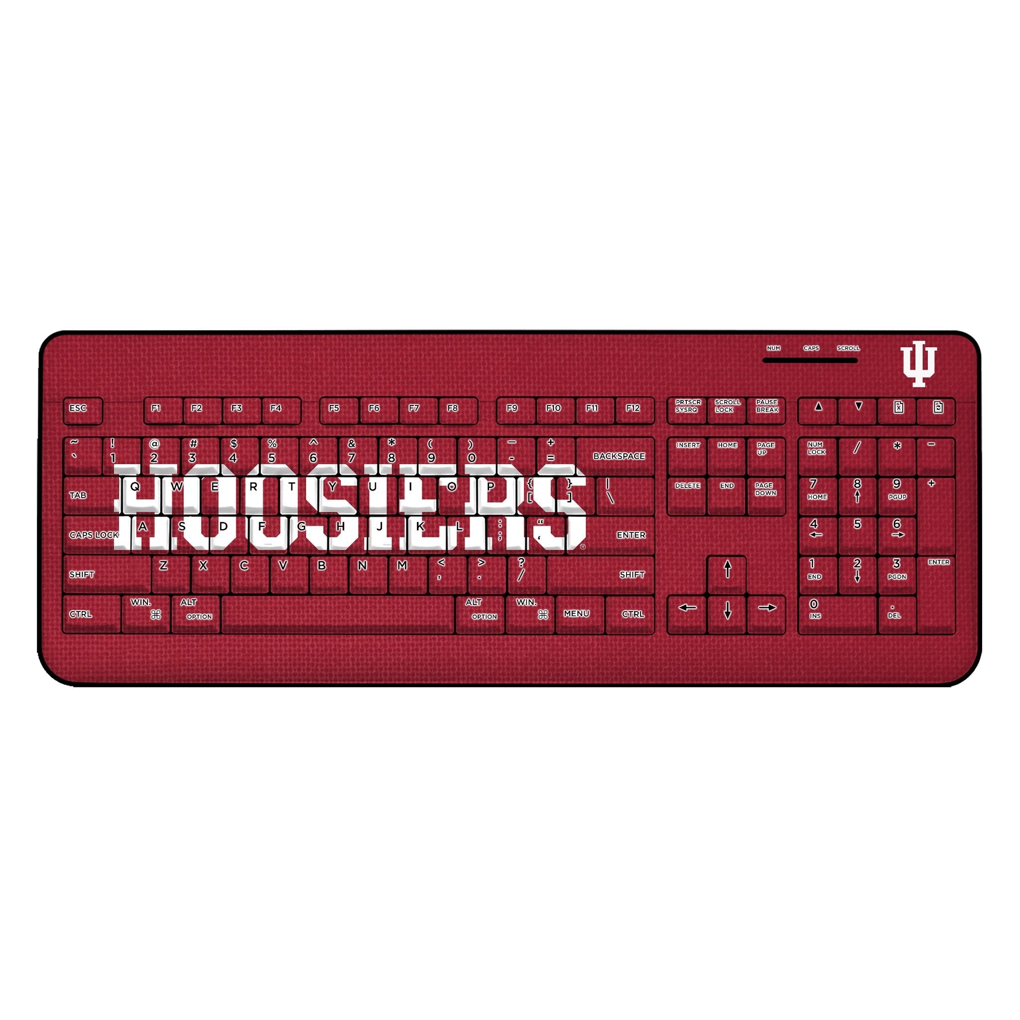 Indiana University Hoosiers Solid Wireless USB Keyboard 1