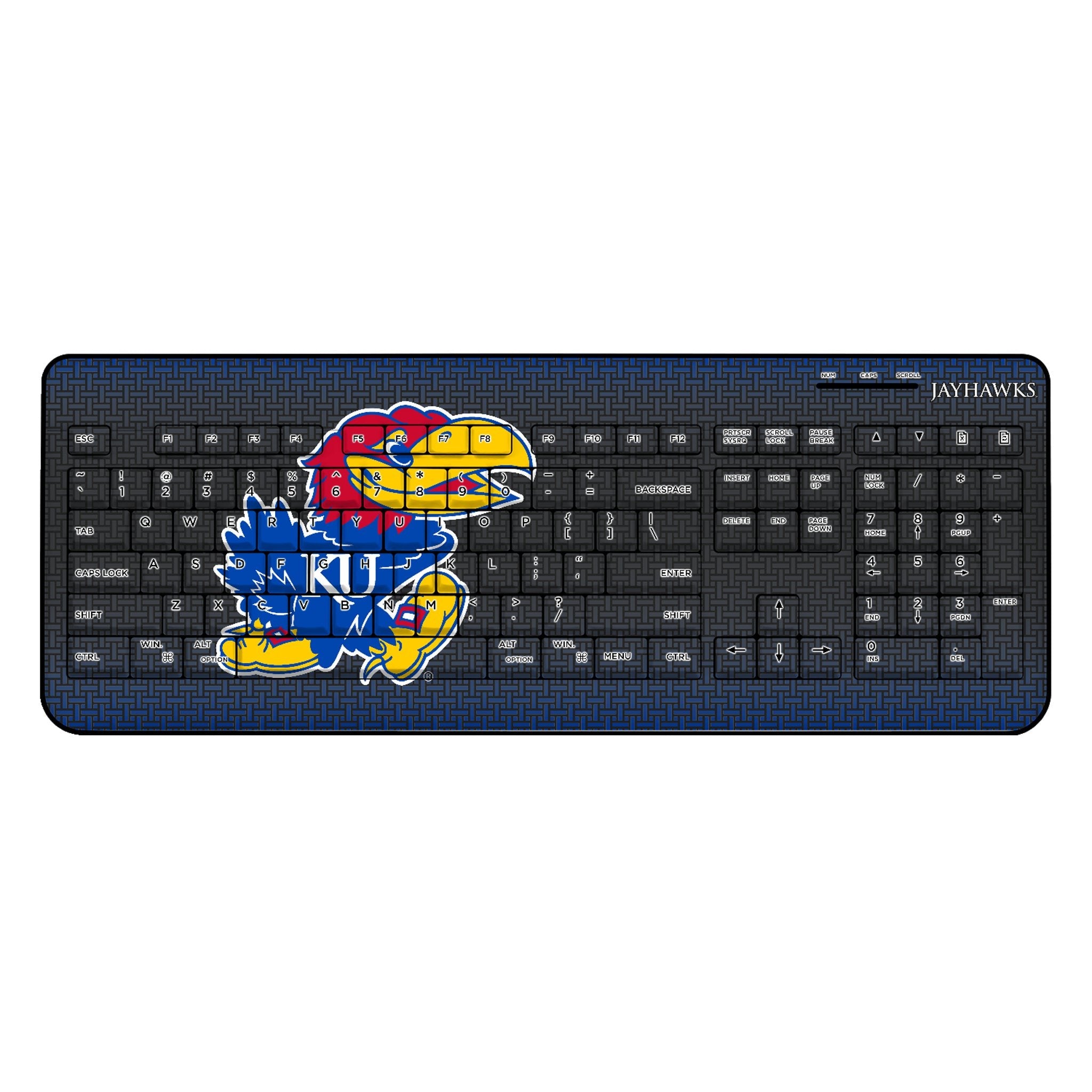 University of Kansas Jayhawks Linen Wireless USB Keyboard