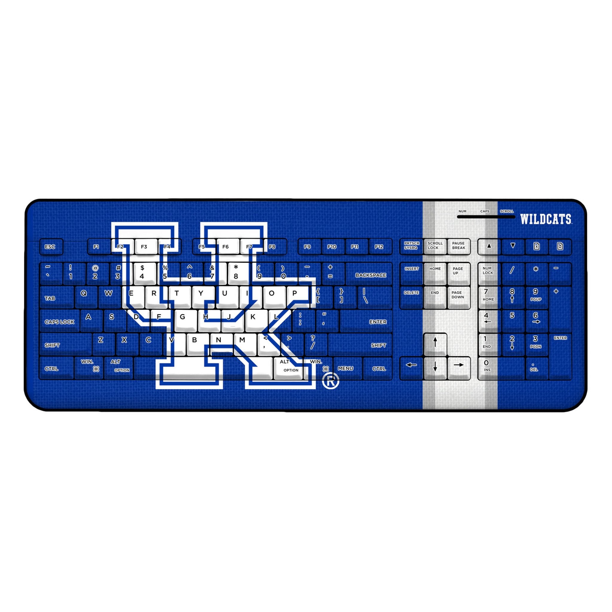 University of Kentucky Wildcats Stripe Wireless USB Keyboard