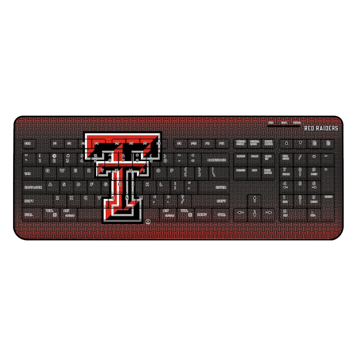 Texas Tech Red Raiders Linen Wireless USB Keyboard 1